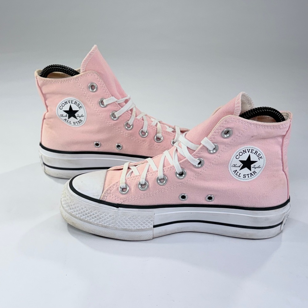 Converse Chuck Taylor All Star Sneaker Womens 5 Pink Platform High Top Y2K Retro